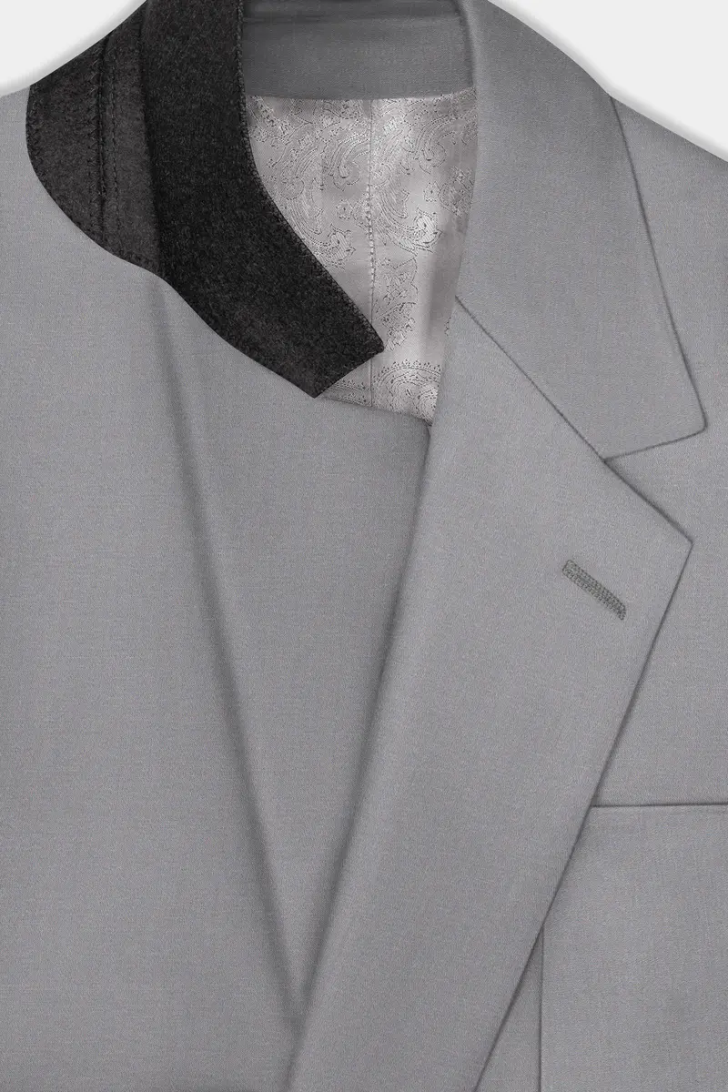 Venus Gray Solid Cotton Single Breasted Sports Blazer 4
