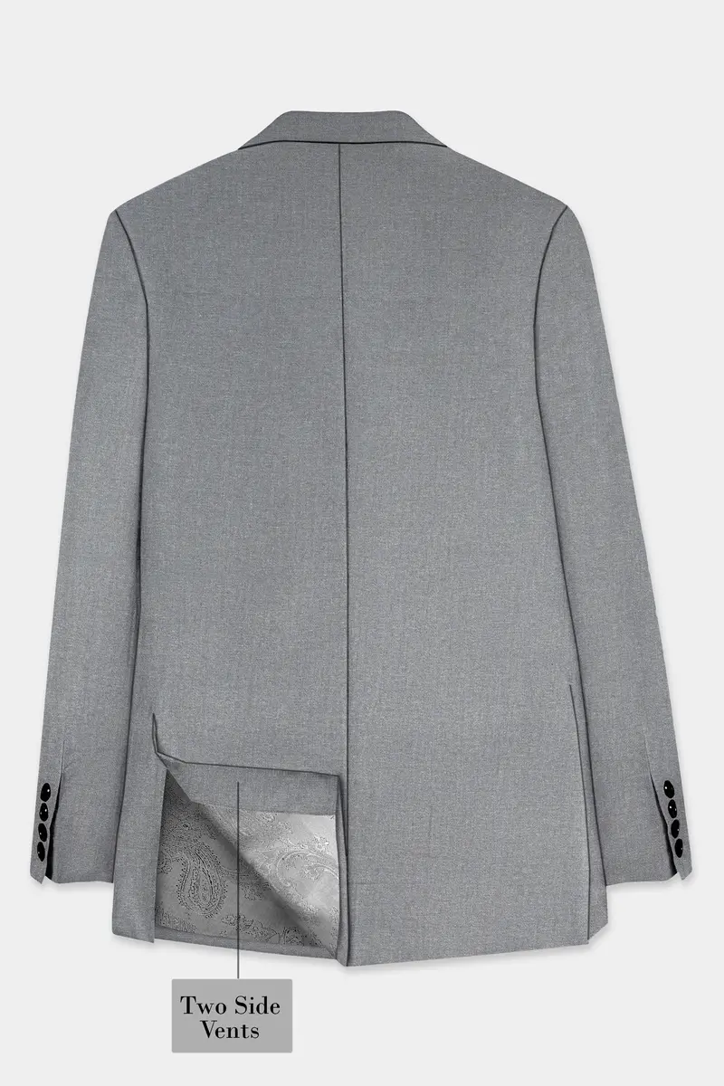 Venus Gray Solid Cotton Single Breasted Sports Blazer 8