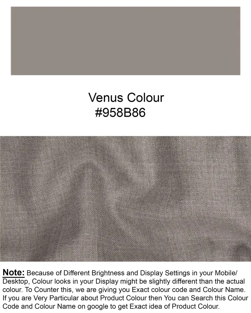 Venus Gray Subtle Plaid Wool Rich Waistcoat 7