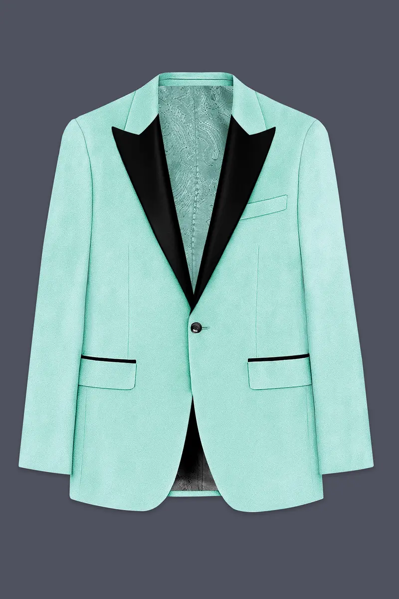 Verdalis-Cruise Green Velvet Peak Lapel Tuxedo Blazer 7