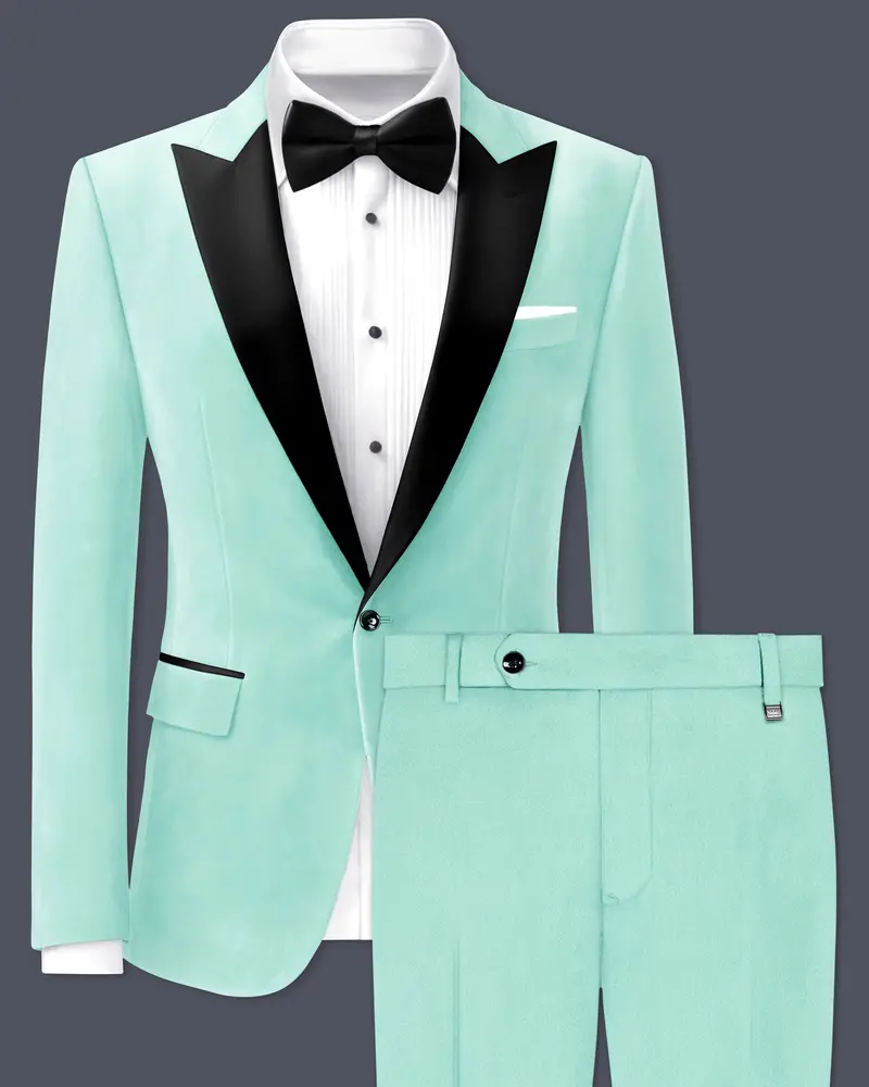 Verdalis-Cruise Green Velvet Peak Lapel Tuxedo Suit 1