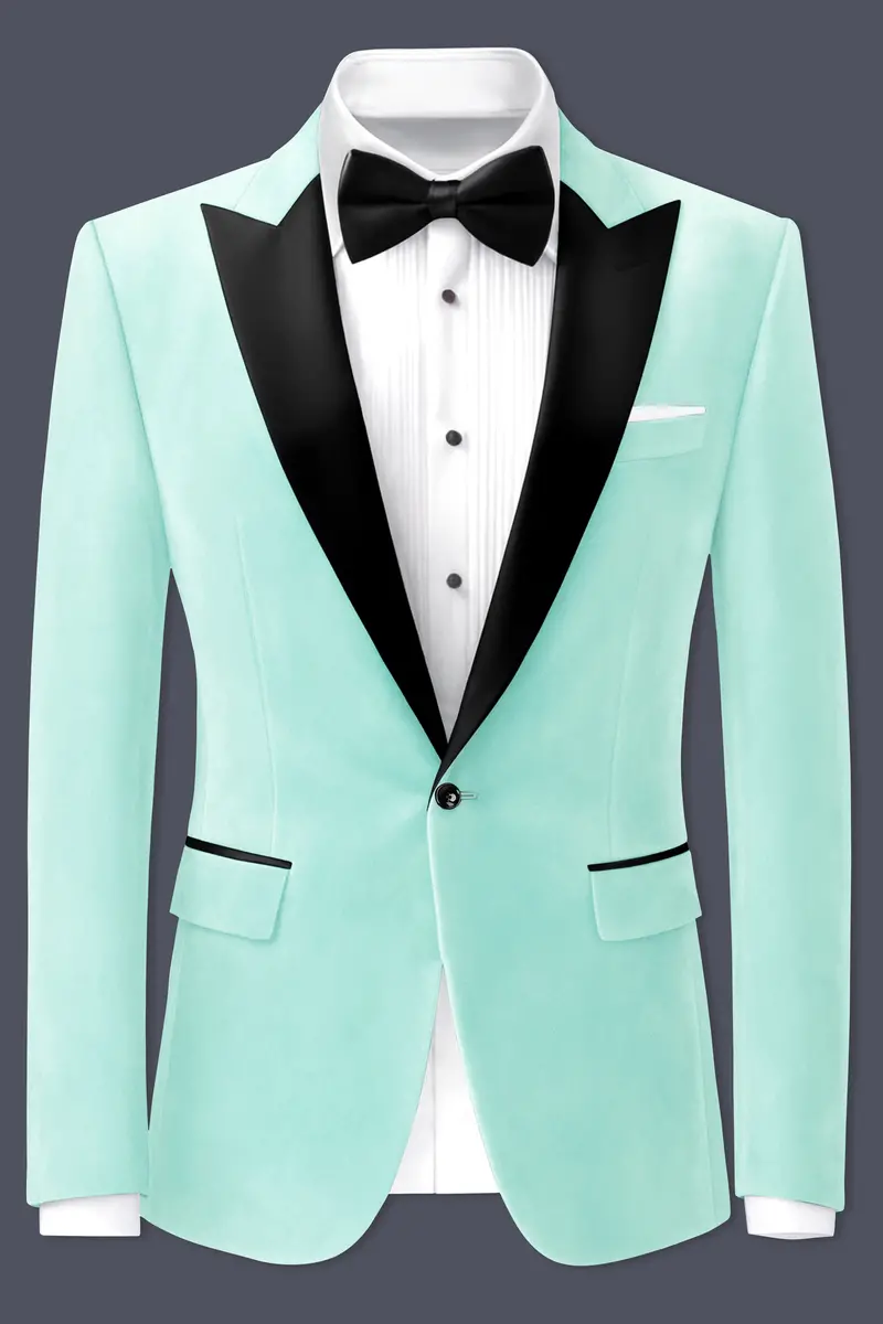 Verdalis-Cruise Green Velvet Peak Lapel Tuxedo Suit 10