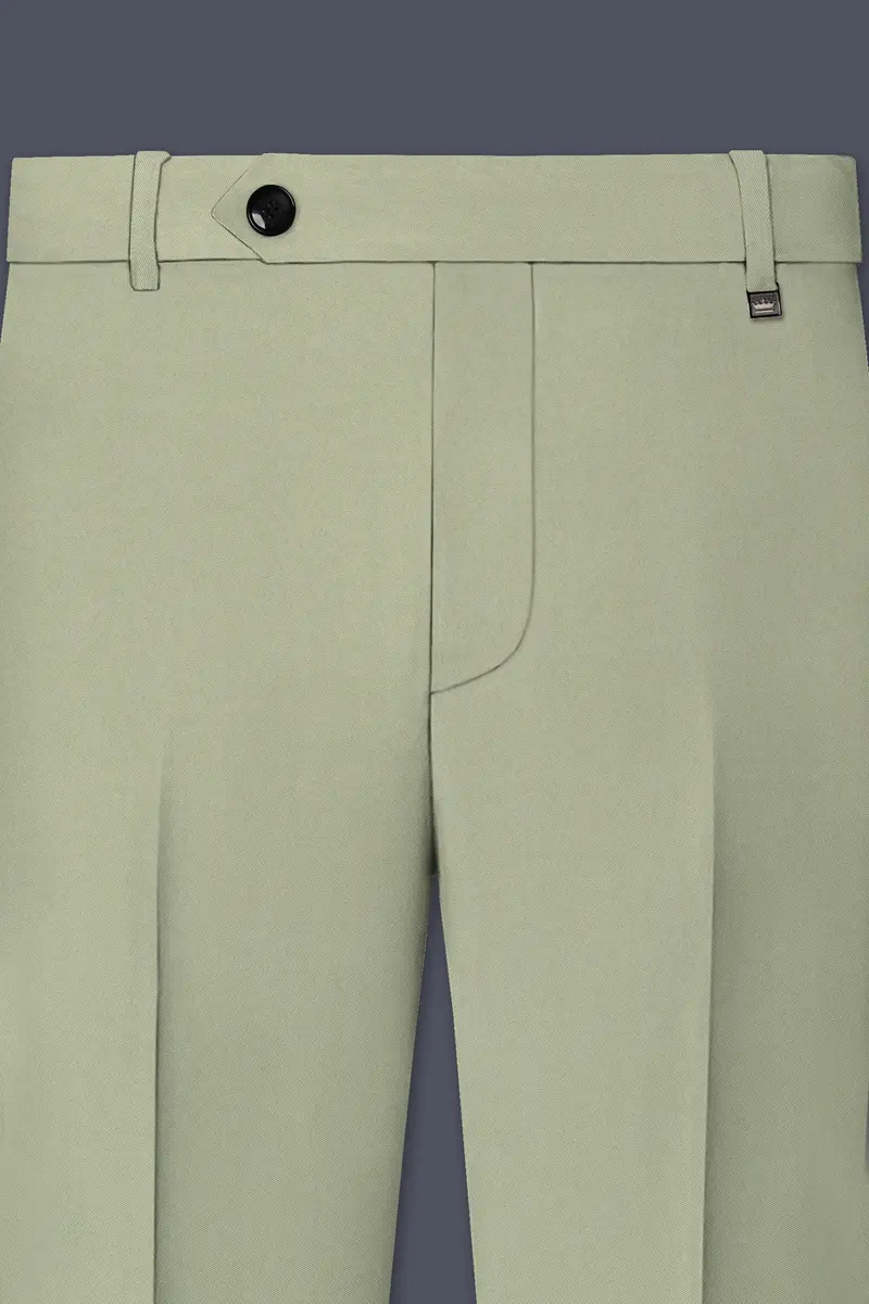 Verdan-Sage Green Slight Stretch Subtle Sheen Poly-Viscose Double Breasted Suit 12