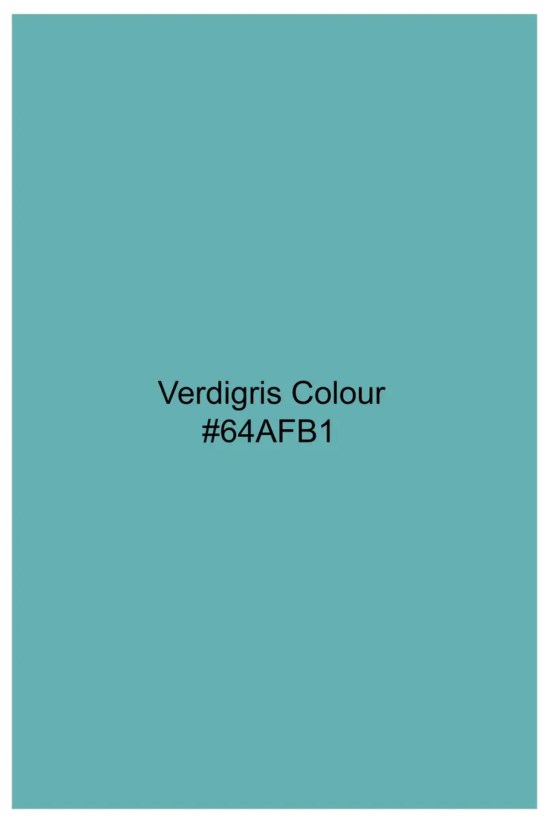 Verdigris Blue Luxurious Linen Kurta Shirt 6