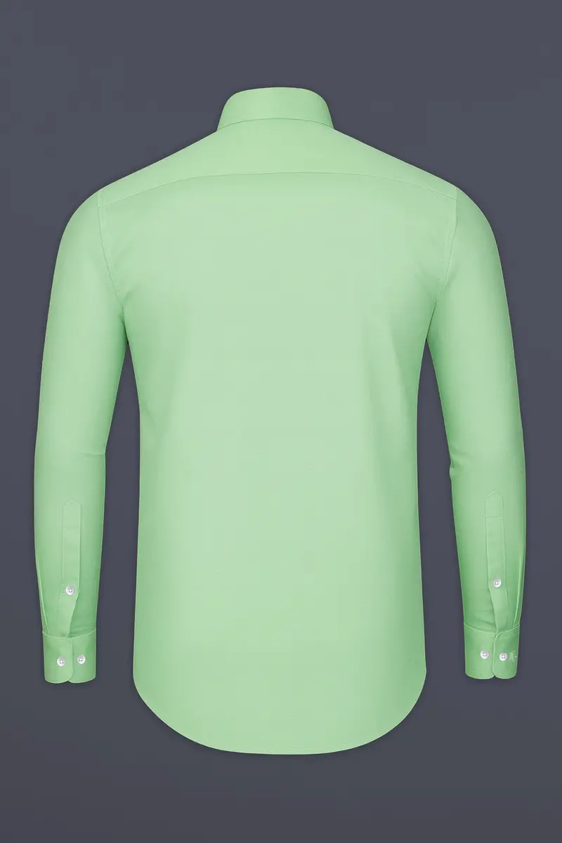 Verdoro-Oxley Green Subtle Sheen Super Soft Premium Cotton Tuxedo Shirt 7