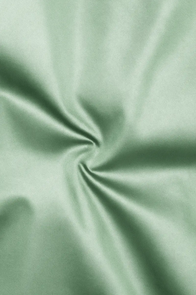 Verdoro-Spring Green Subtle Sheen Super Soft Premium Cotton Mandarin Shirt 3