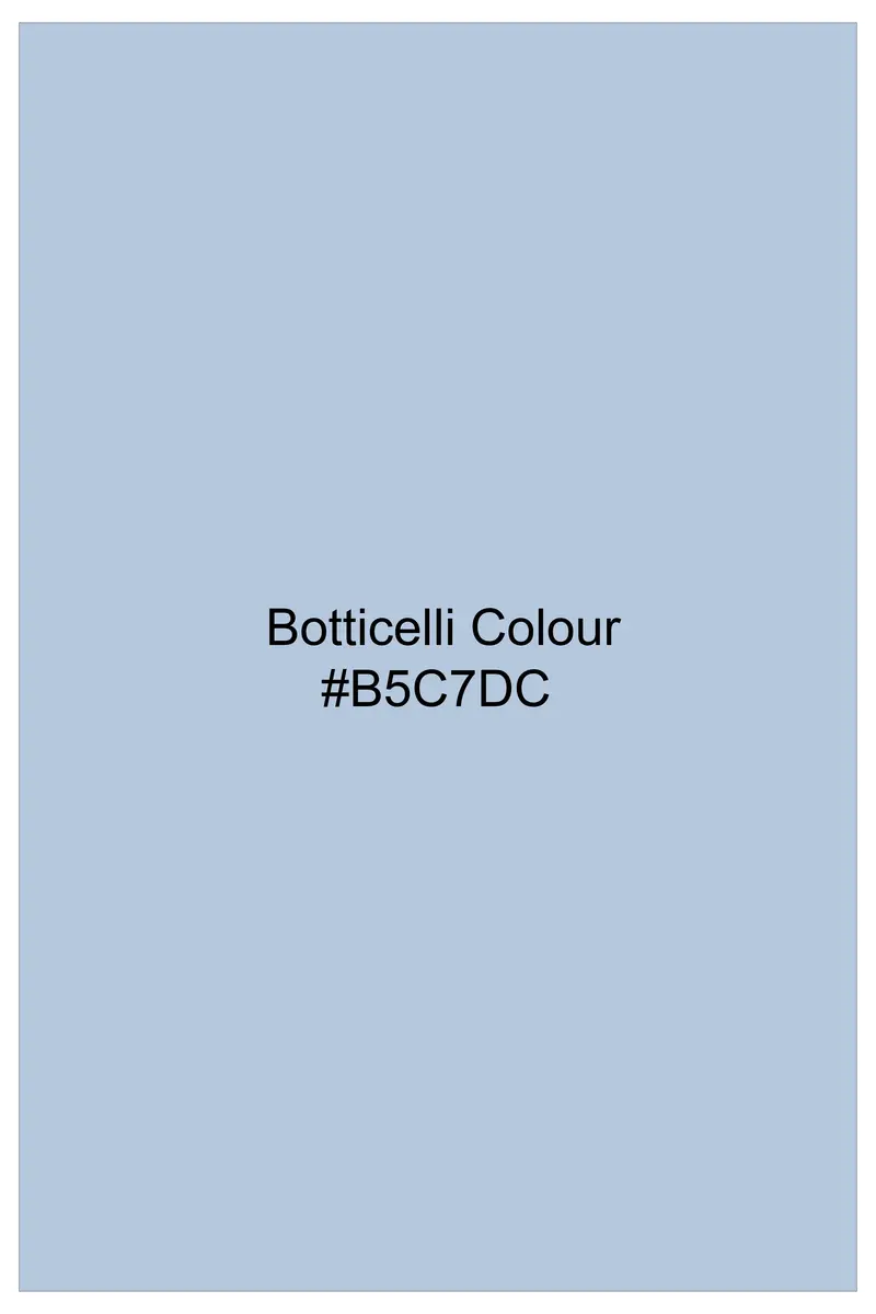 Vincelle-Botticelli Blue Floral Printed Subtle Sheen Super Soft Premium Cotton Semi Formal Shirt 8