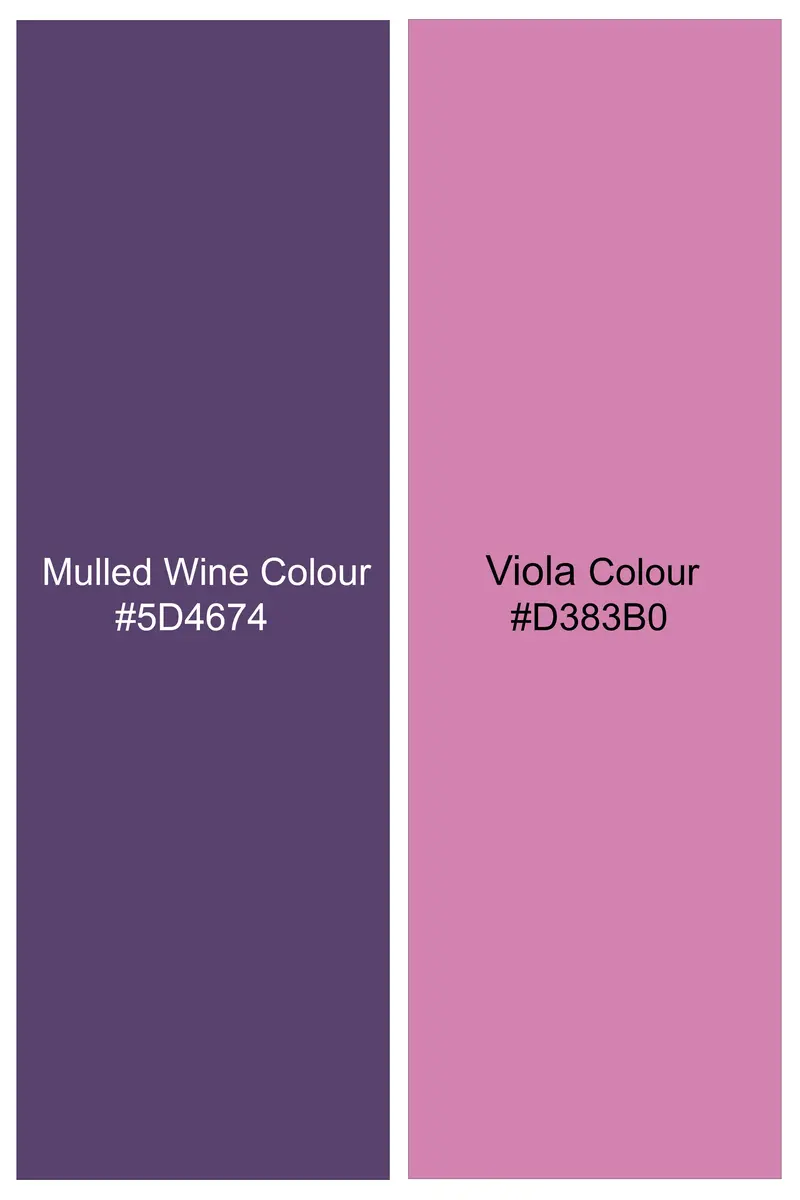 Vinelle-Mulled Wine Purple And Viola Pink Printed Multicolour Super Soft Tencel Designer Casual Shirt 8