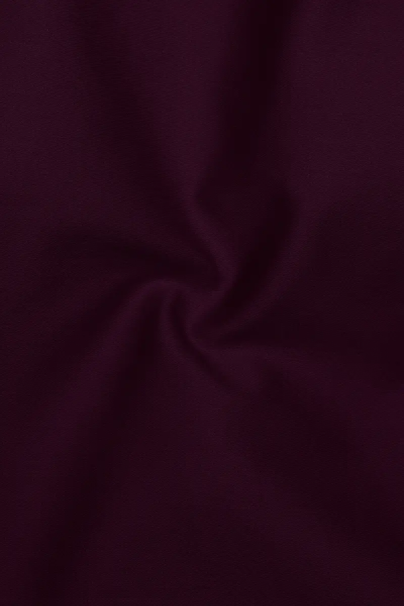 Vinoro- Sepia Maroon Subtle Sheen Super Soft Premium Cotton Dress Shirt 3