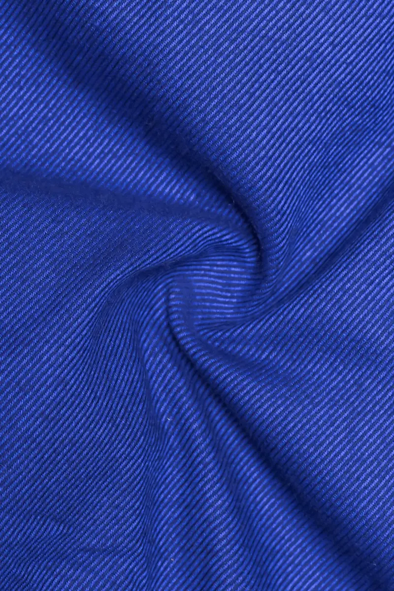 Vintero-Lapis Blue Heavyweight Flannel Designer Casual Overshirt/Shacket 3