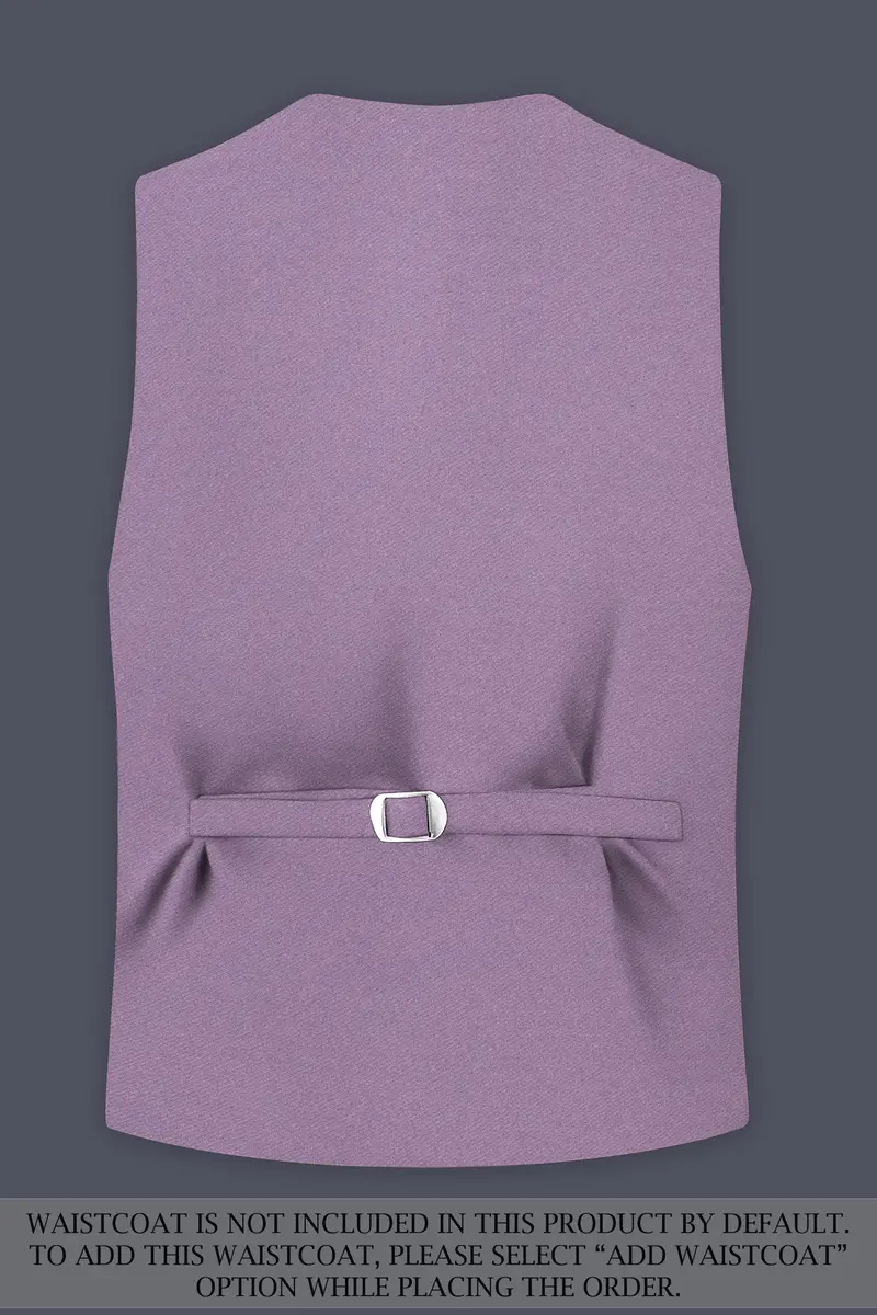 Violeto-Korean Mobster Purple 4-Way Stretch Wrinkle-Free Wool Rich Double Breasted Suit 17