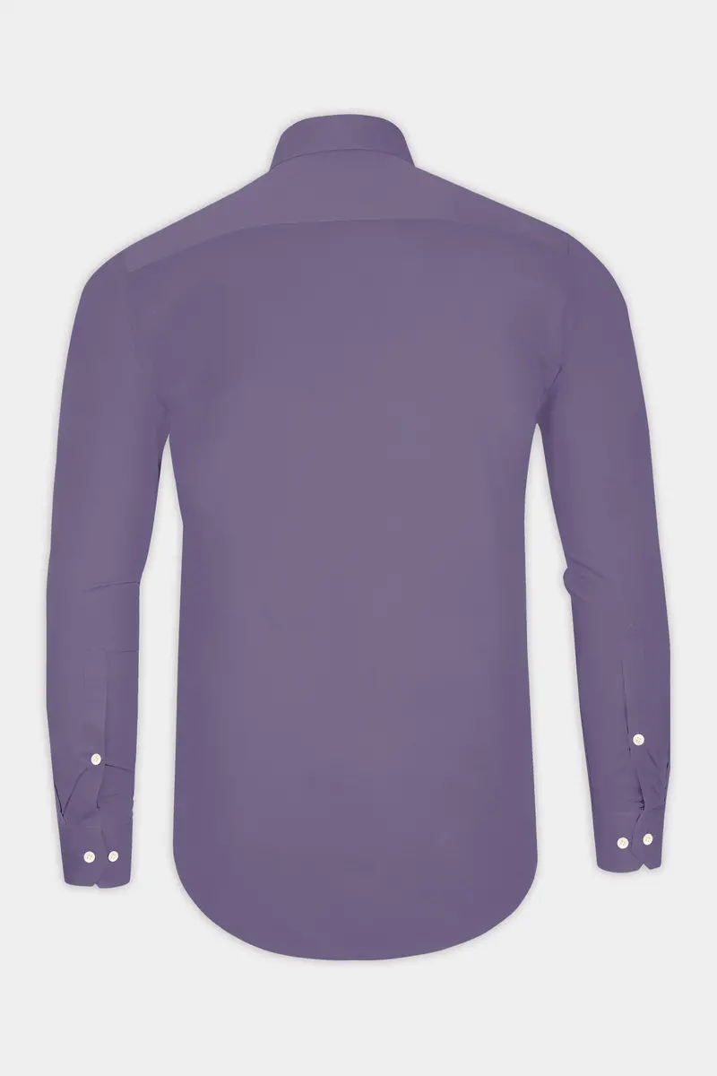 Violoro-Mobster Purple Subtle Sheen Super Soft Premium Cotton Tuxedo Dress Shirt 7