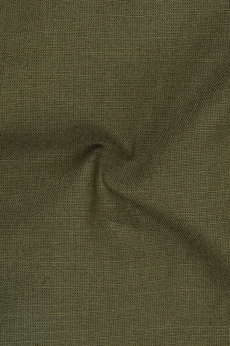 Virenza-Birch Green Luxurious Linen Single Breasted Sports Blazer 3