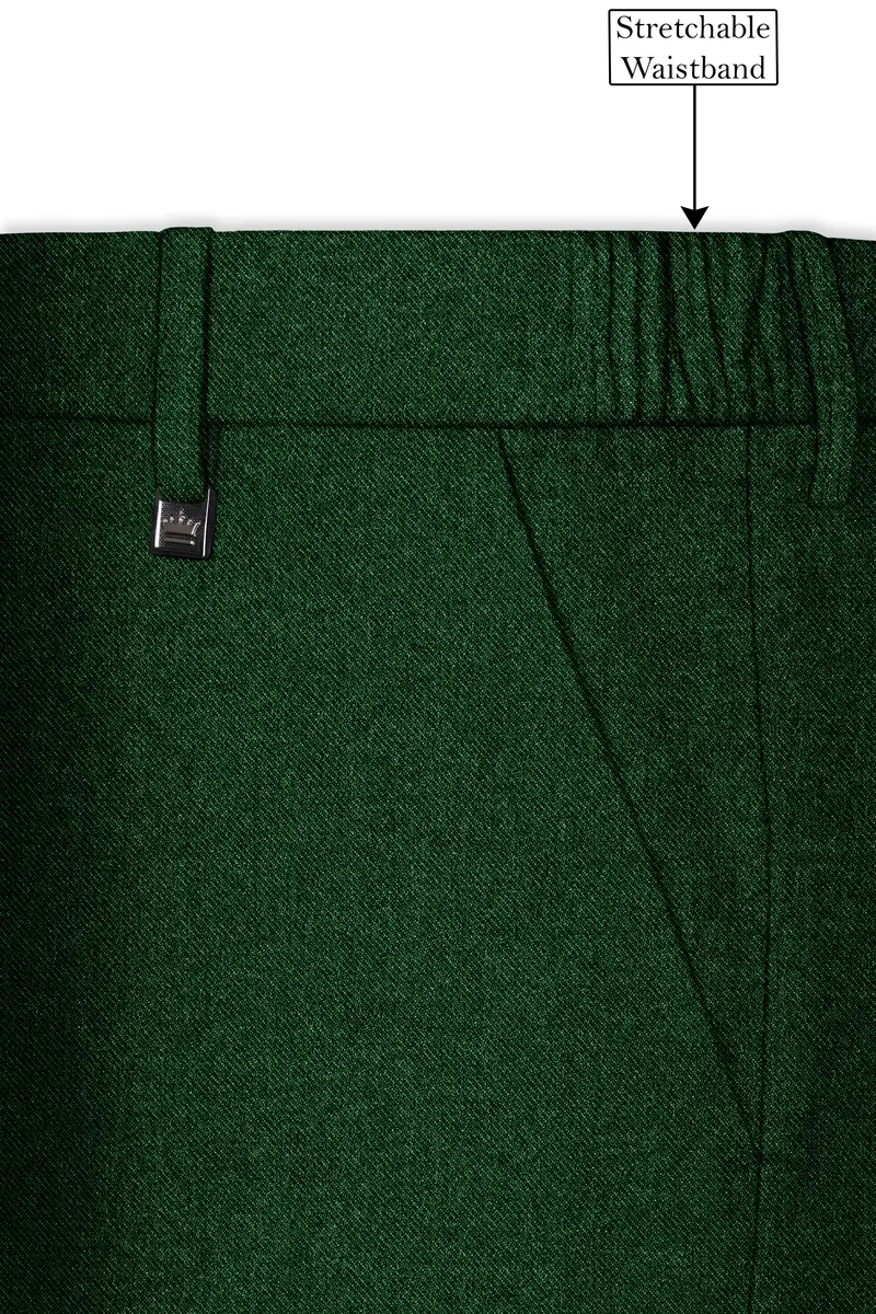 Virenza-Mystle Green Textured Tweed Double Breasted Suit 15