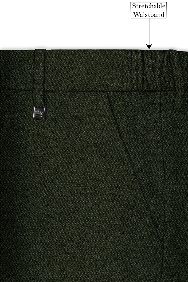 Virenza-Rangoon Green Textured Tweed Single Breasted Sports Suit 15