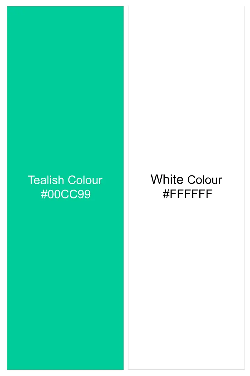 Virenza-Tealish Green And Bright White Candy Striped Subtle Sheen Super Soft Premium Cotton Dress Shirt 7