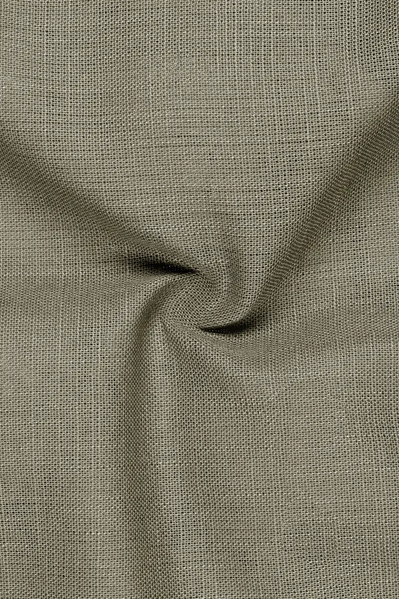 Virenza-Thistle Green Luxurious Linen Single Breasted Sports Blazer 3