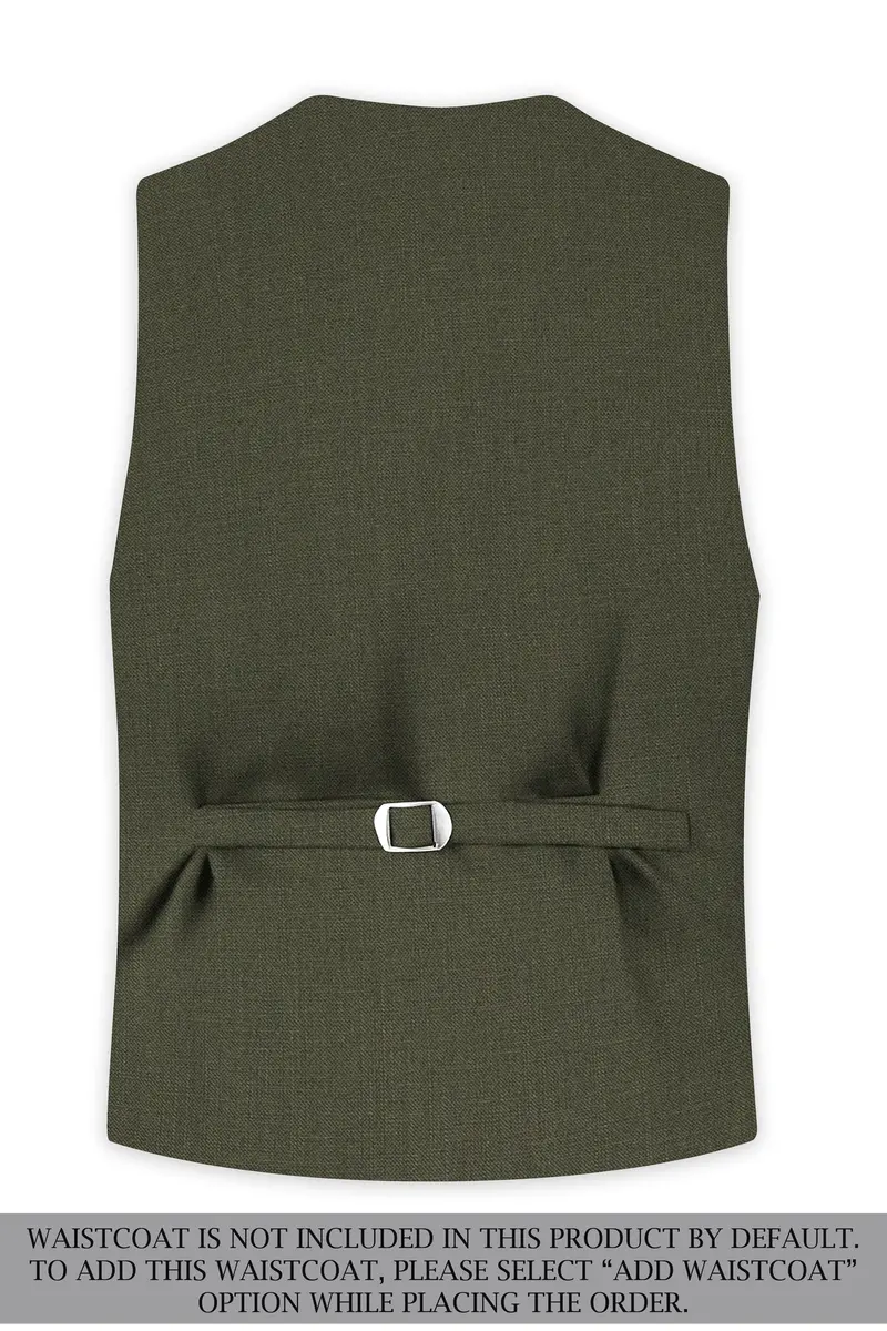 Virenzo-Rifle Green Luxurious Linen Single Breasted Stretchable Traveler Suit 18