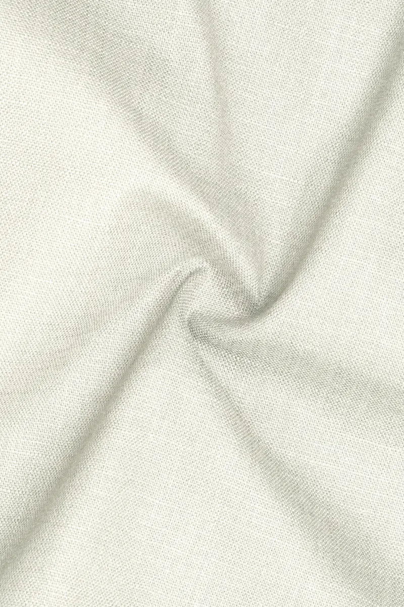 Viridale-Periglacial Green Luxurious Linen Stretchable Waistband Pant 3
