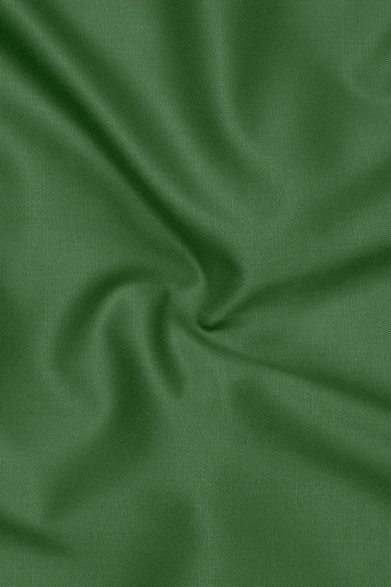 Viridian-Forest Green Wool Rich Slight Stretch Double Breasted Suit 3