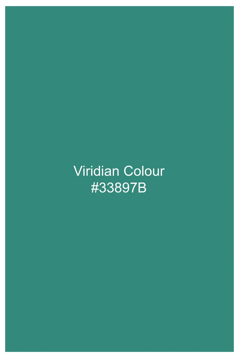 Viridian Green Printed Giza Cotton Kurta Shirt 8