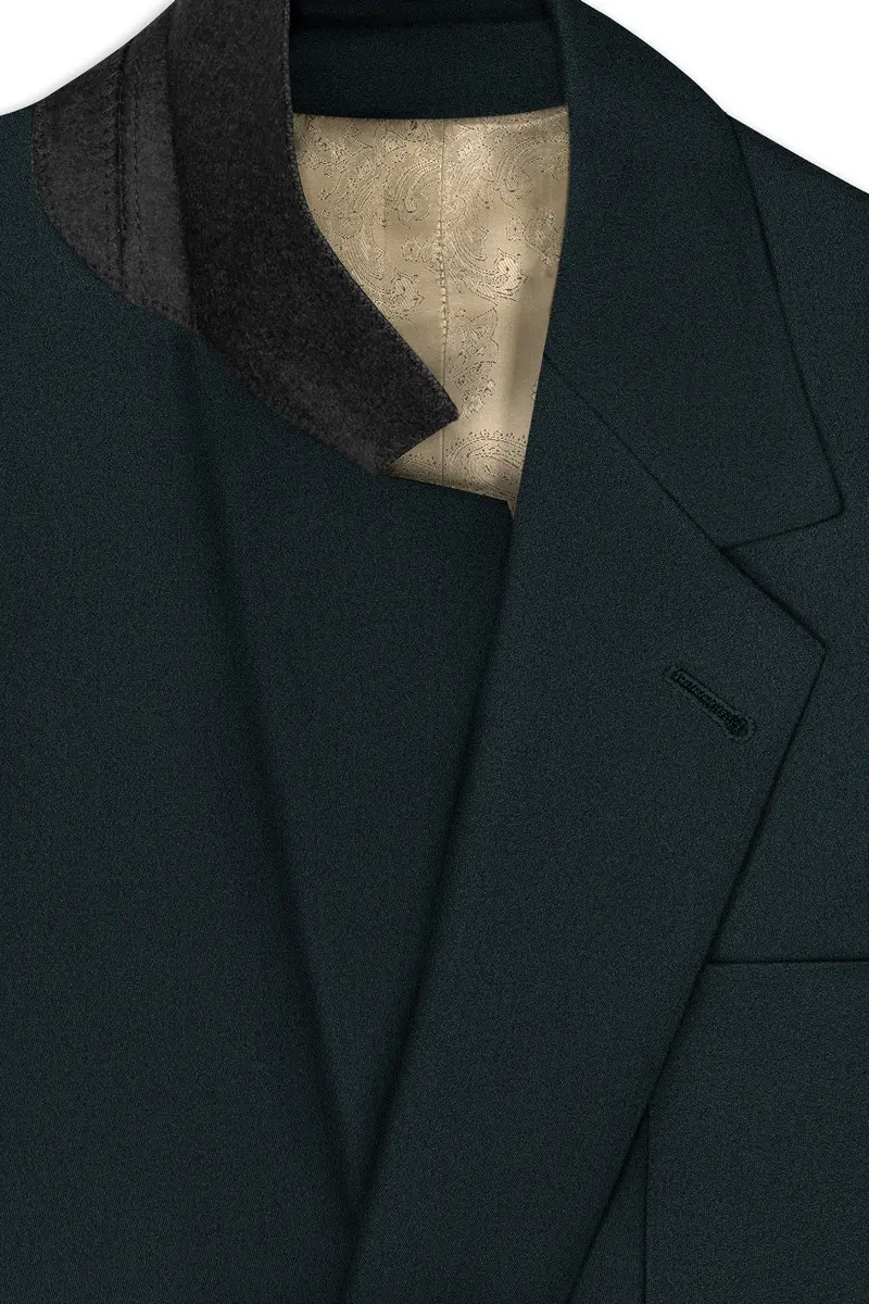 Virion-Aztec Green Premium Cotton Single Breasted Sports Blazer 4