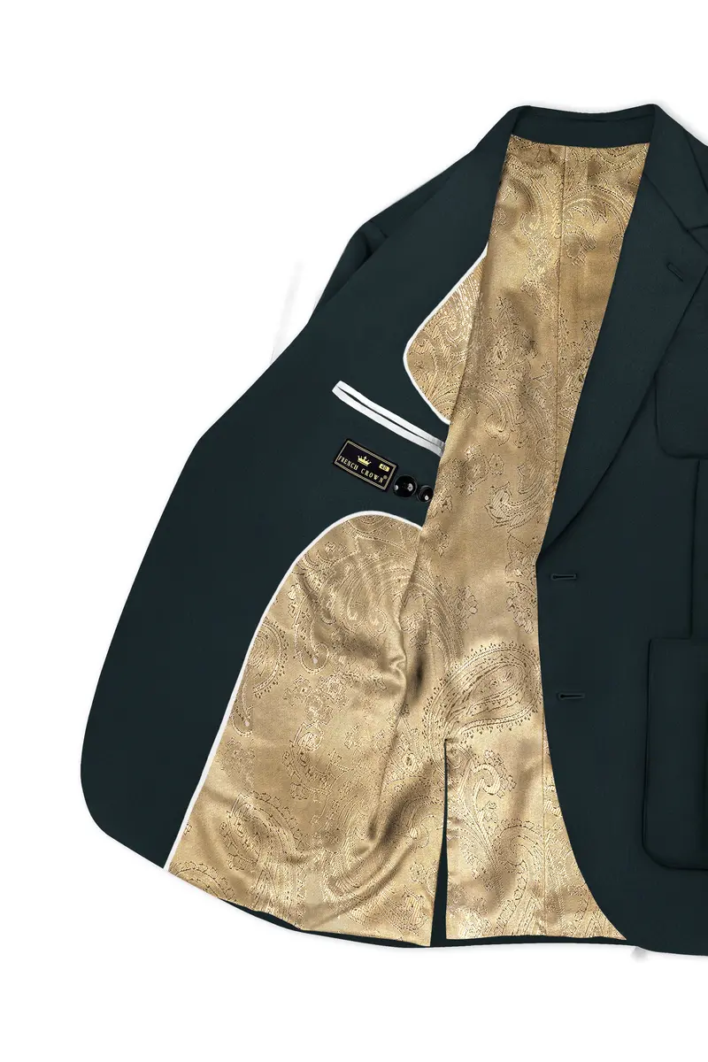Virion-Aztec Green Premium Cotton Single Breasted Sports Blazer 5