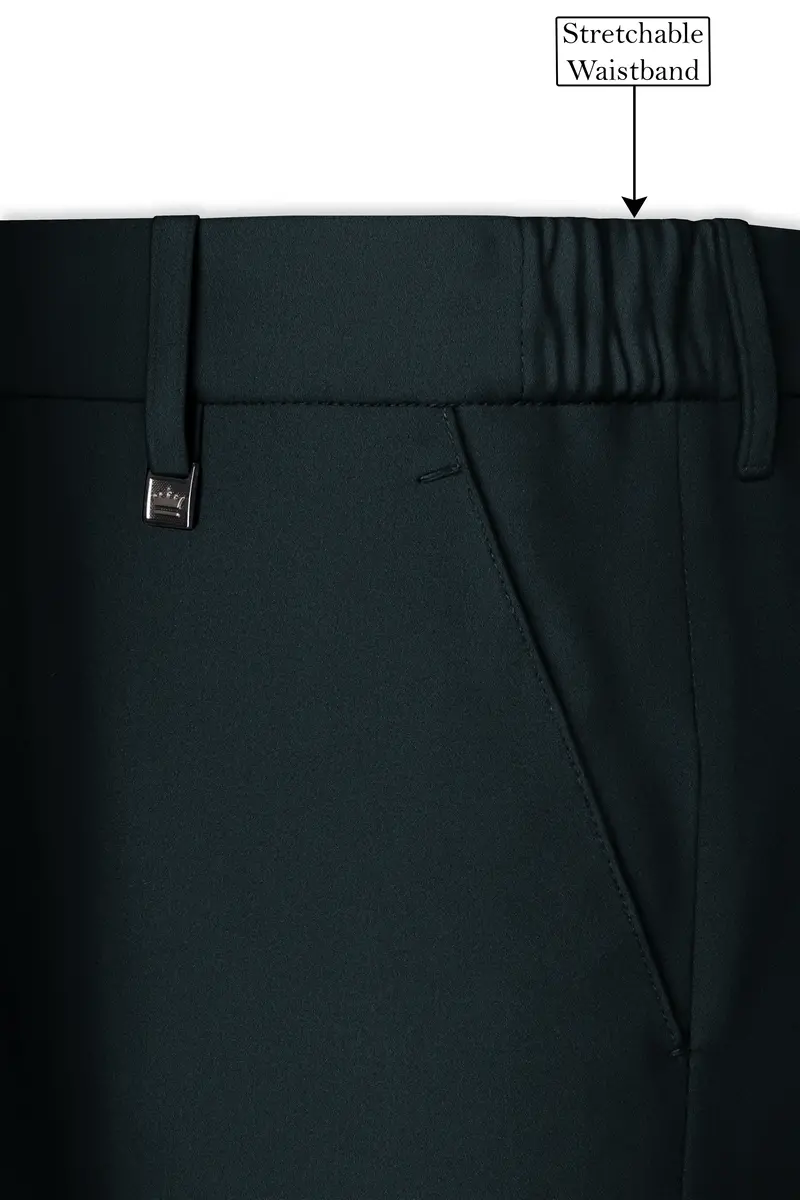 Virion-Aztec Green Premium Cotton Stretchable Waistband Pant 6