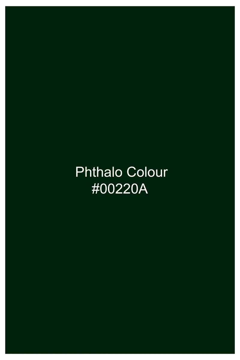 Virivell-Phthalo Green Velvet Peak Lapel Tuxedo Suit 16