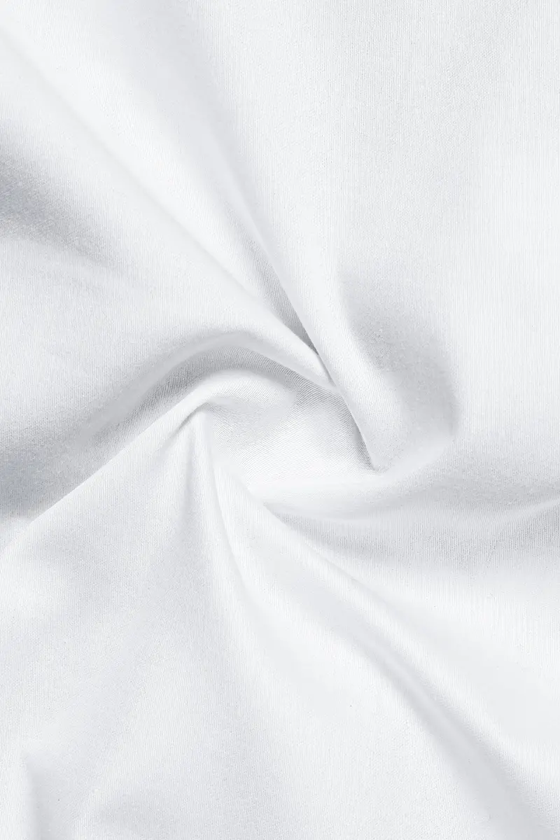 Vistalux-Bright White Subtle Sheen Super Soft Premium Cotton Dress Shirt 3