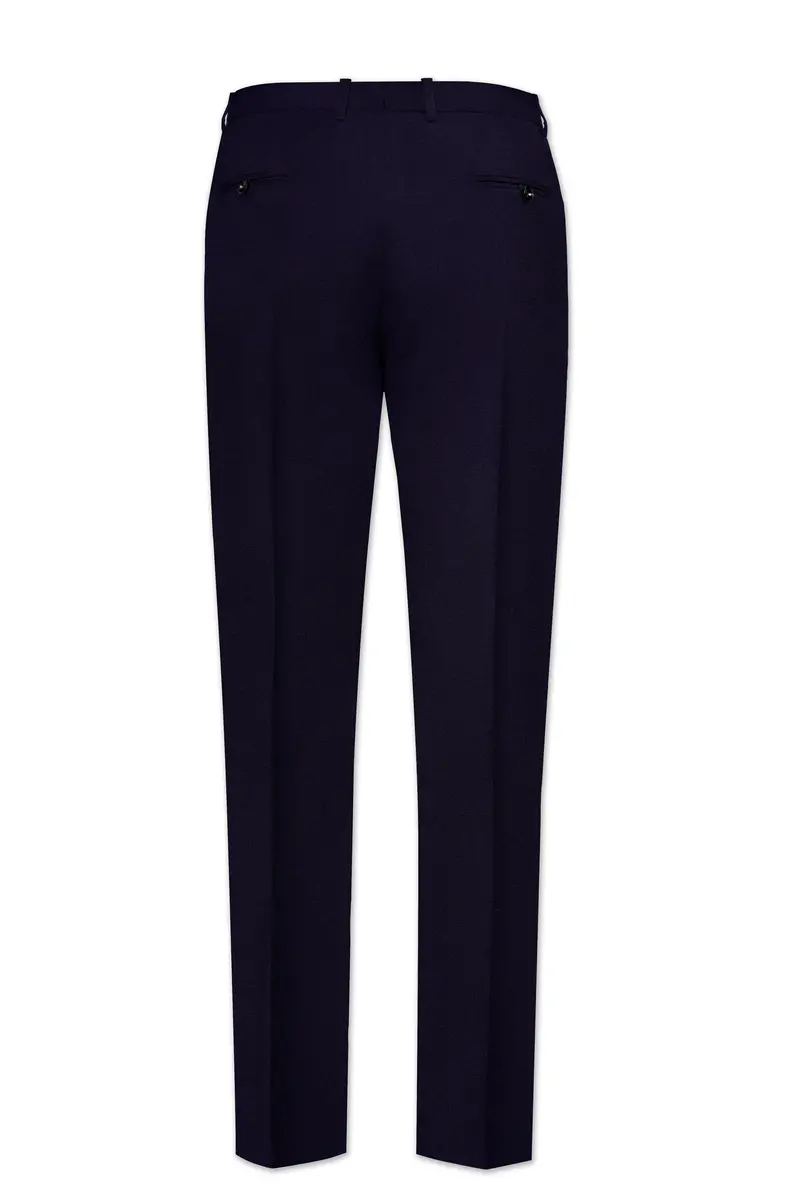 Vistaro-Korean Blue (The Best Blue We Have) 4-Way Stretch Wrinkle-Free Wool Rich Tuxedo Slight Stretch Suit 13