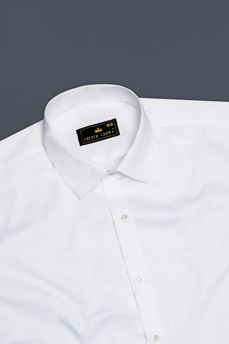 Vistone-Tealish Blue And Bright White Half Striped Supersoft Premium Casual Designer Shirt 6