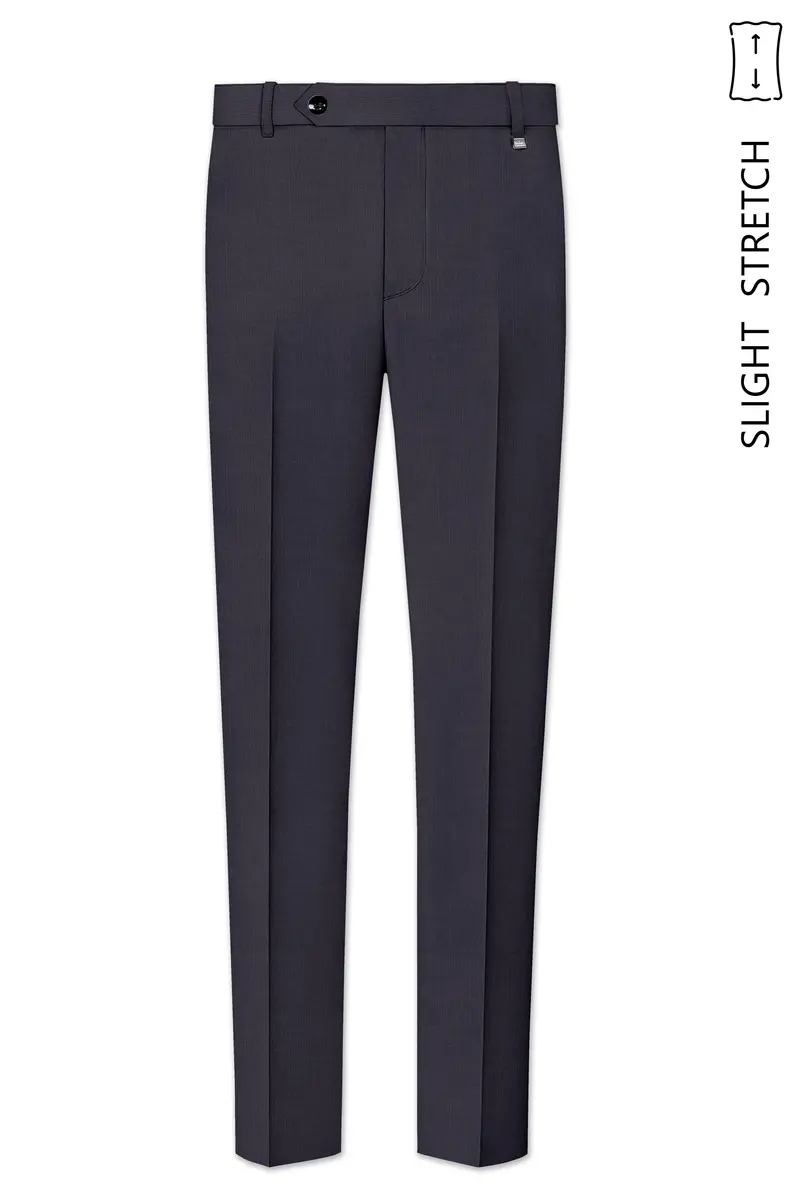 Vogue-Glaucous Gray Solid Wool Rich Tuxedo Slight Stretch Suit 13