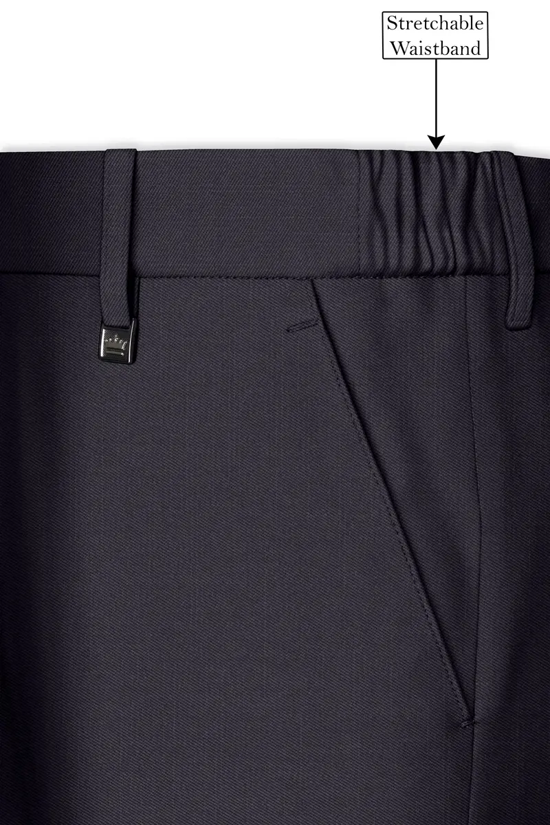 Vogue-Glaucous Gray Solid Wool Rich Tuxedo Slight Stretch Suit 15