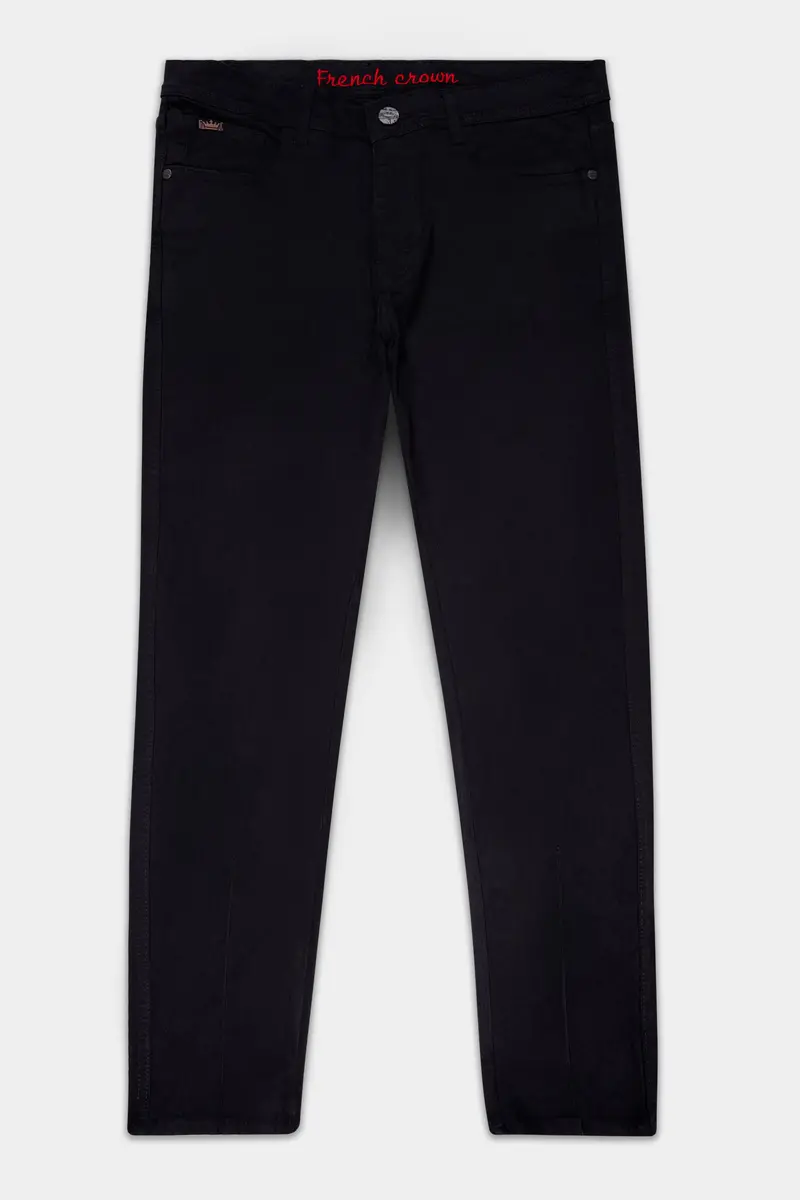 Volcra-Cinder Black Clean Look Stretchable Denim 2