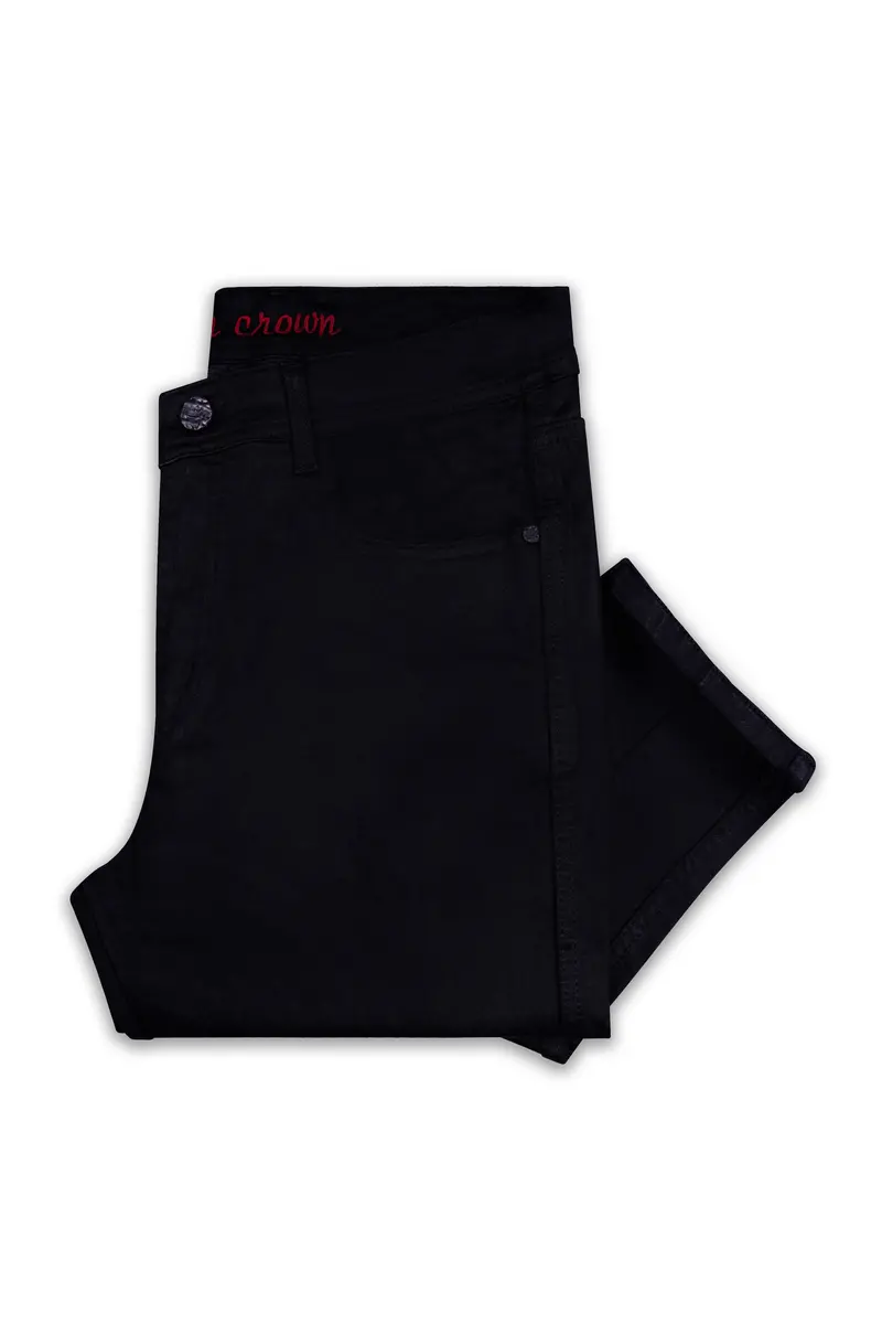 Volcra-Cinder Black Clean Look Stretchable Denim 5
