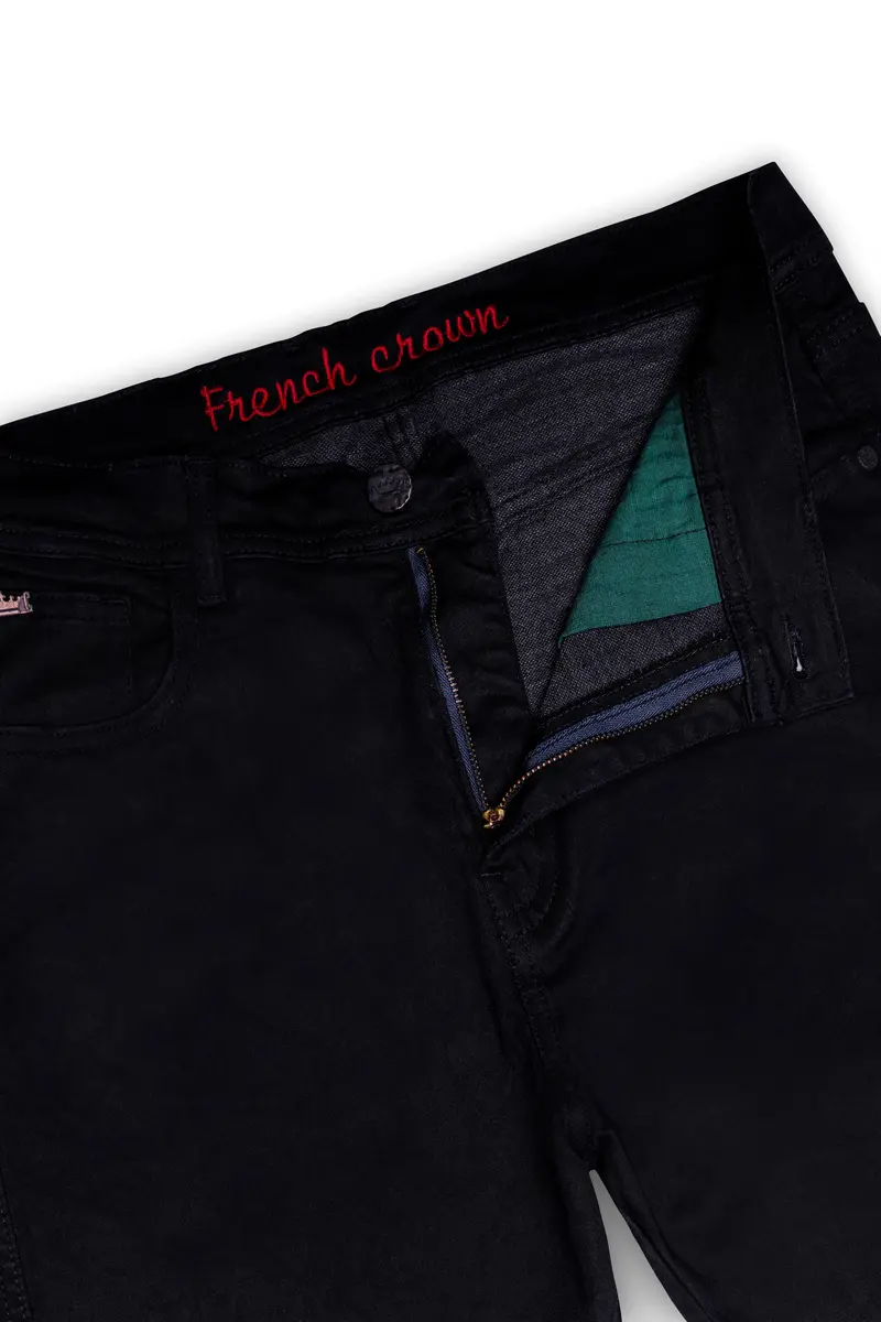 Volcra-Cinder Black Clean Look Stretchable Denim 6