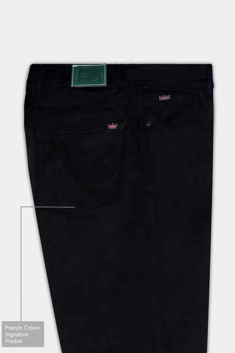 Volcra-Cinder Black Clean Look Stretchable Denim 7