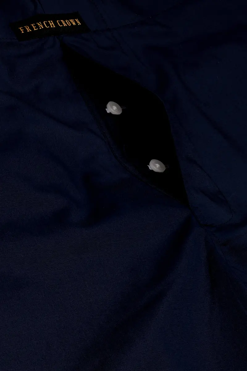 Volure-Cinder Blue Solid Super Soft Poplin Premium Cotton Boxer 4