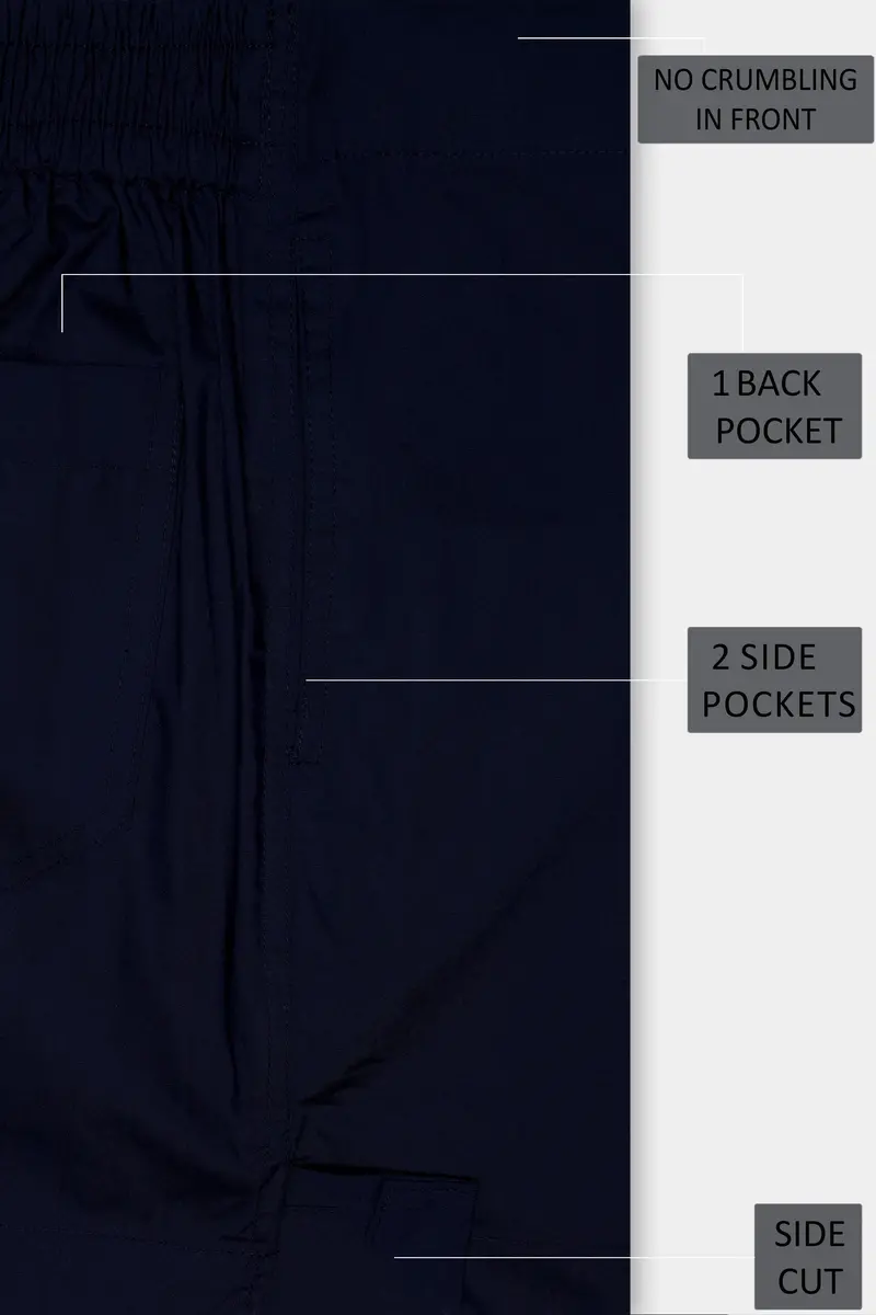 Volure-Cinder Blue Solid Super Soft Poplin Premium Cotton Boxer 5