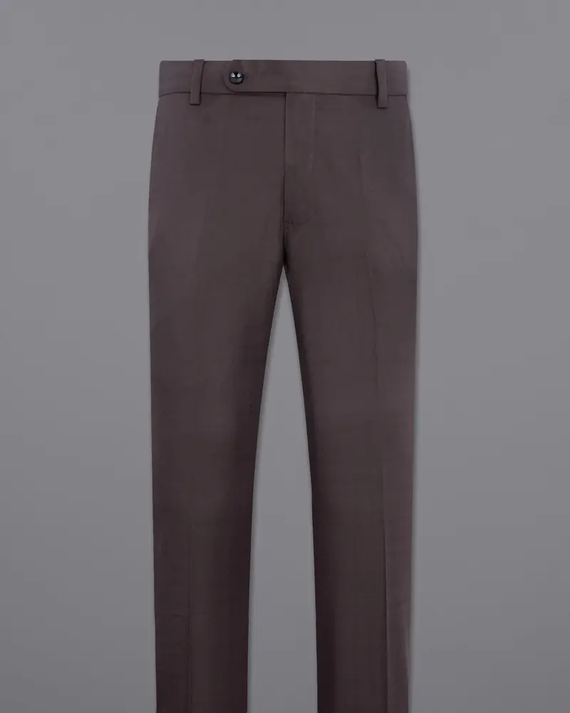 Voodoo Purple Subtle Checked Wool Rich Pant 4