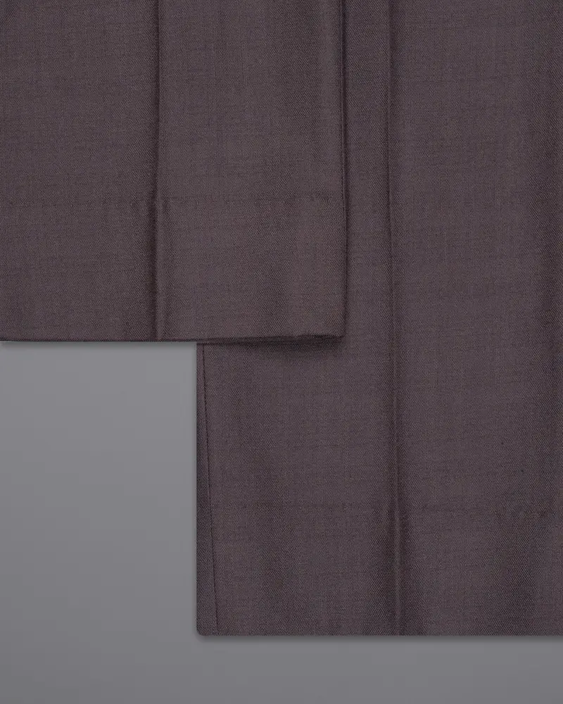 Voodoo Purple Subtle Checked Wool Rich Pant 6