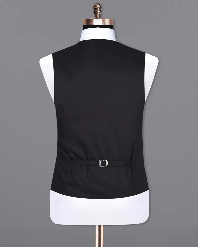Vulcan Black Premium Cotton Waistcoat 6