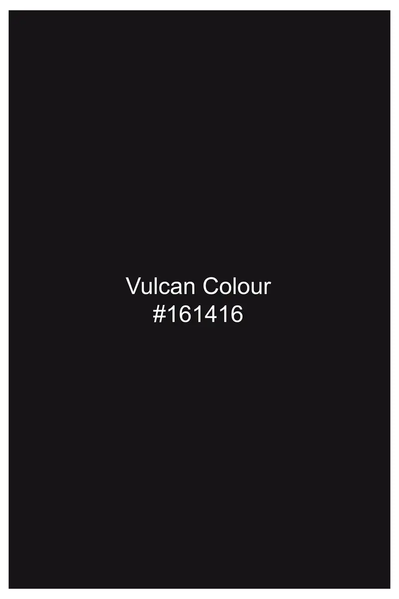 Vulcan Black Printed Super Soft Premium Cotton Designer Shirt 9