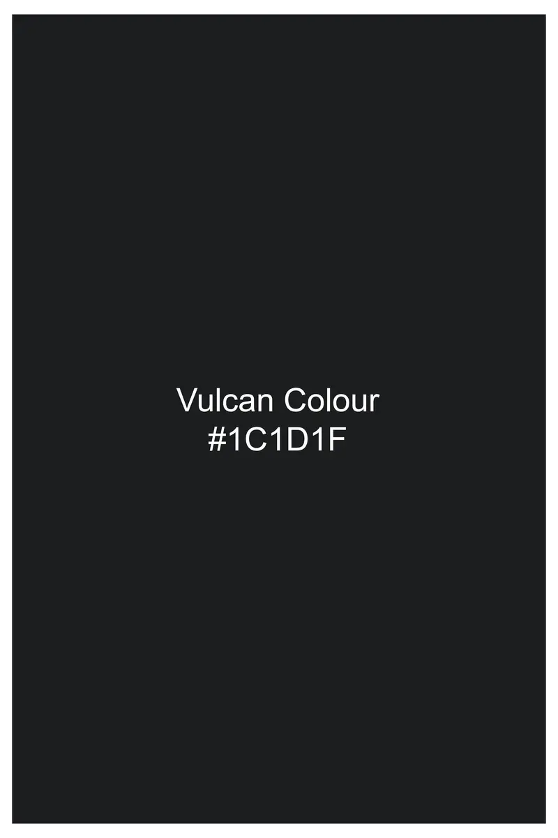 Vulcan Black Striped Wool Blend Stretchable Waistband Pant 8