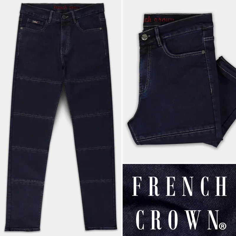 Vulcan Blue Rinse Wash Designer Denim 1