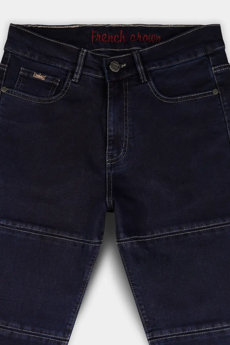 Vulcan Blue Rinse Wash Designer Denim 4