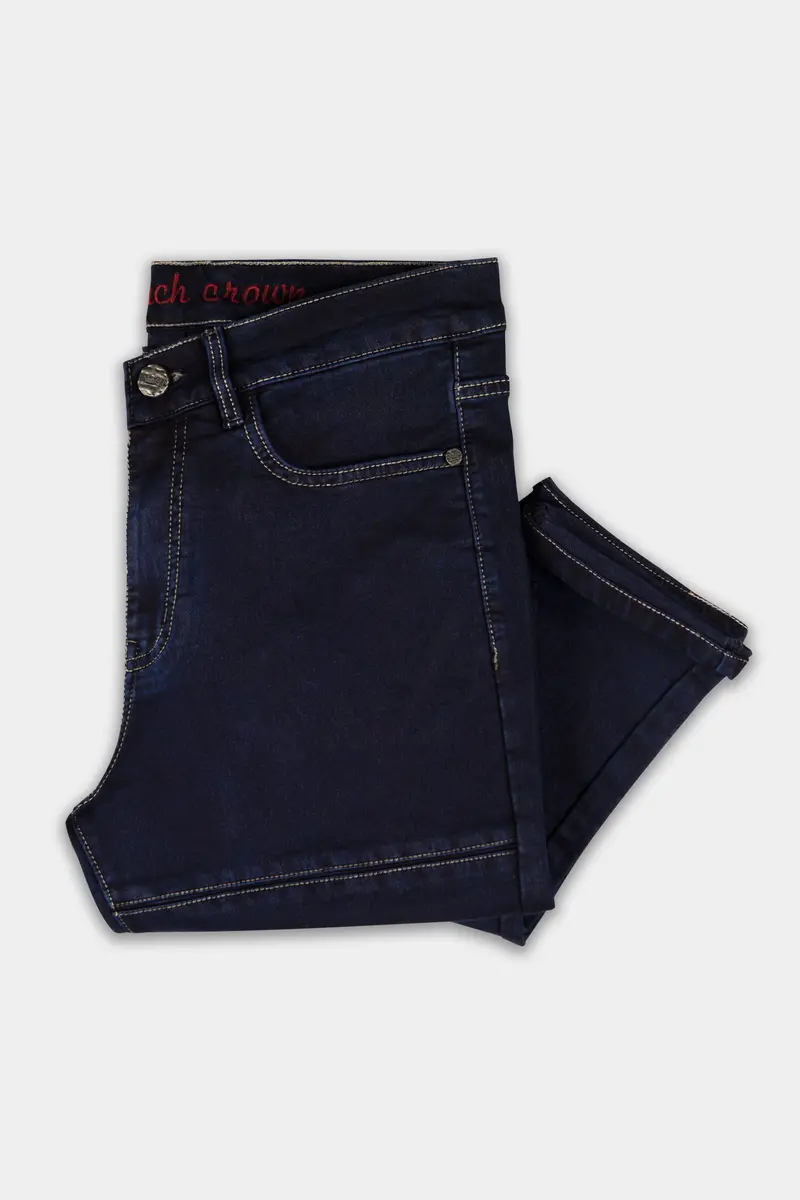 Vulcan Blue Rinse Wash Designer Denim 5