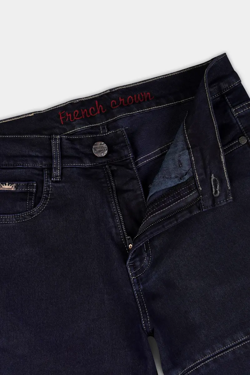 Vulcan Blue Rinse Wash Designer Denim 6
