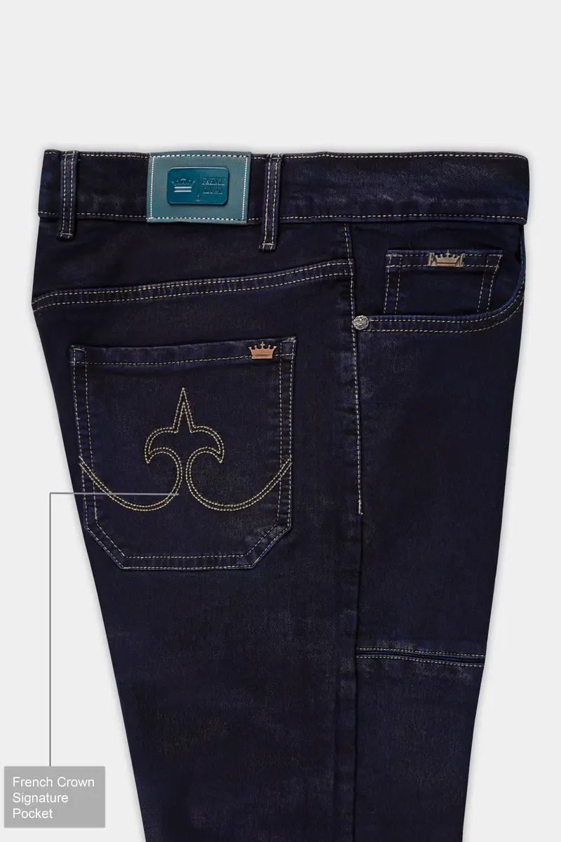 Vulcan Blue Rinse Wash Designer Denim 7